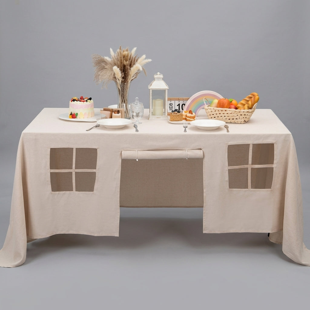 Kids Castle Table Tent Play Cover for Indoor Imaginative Play